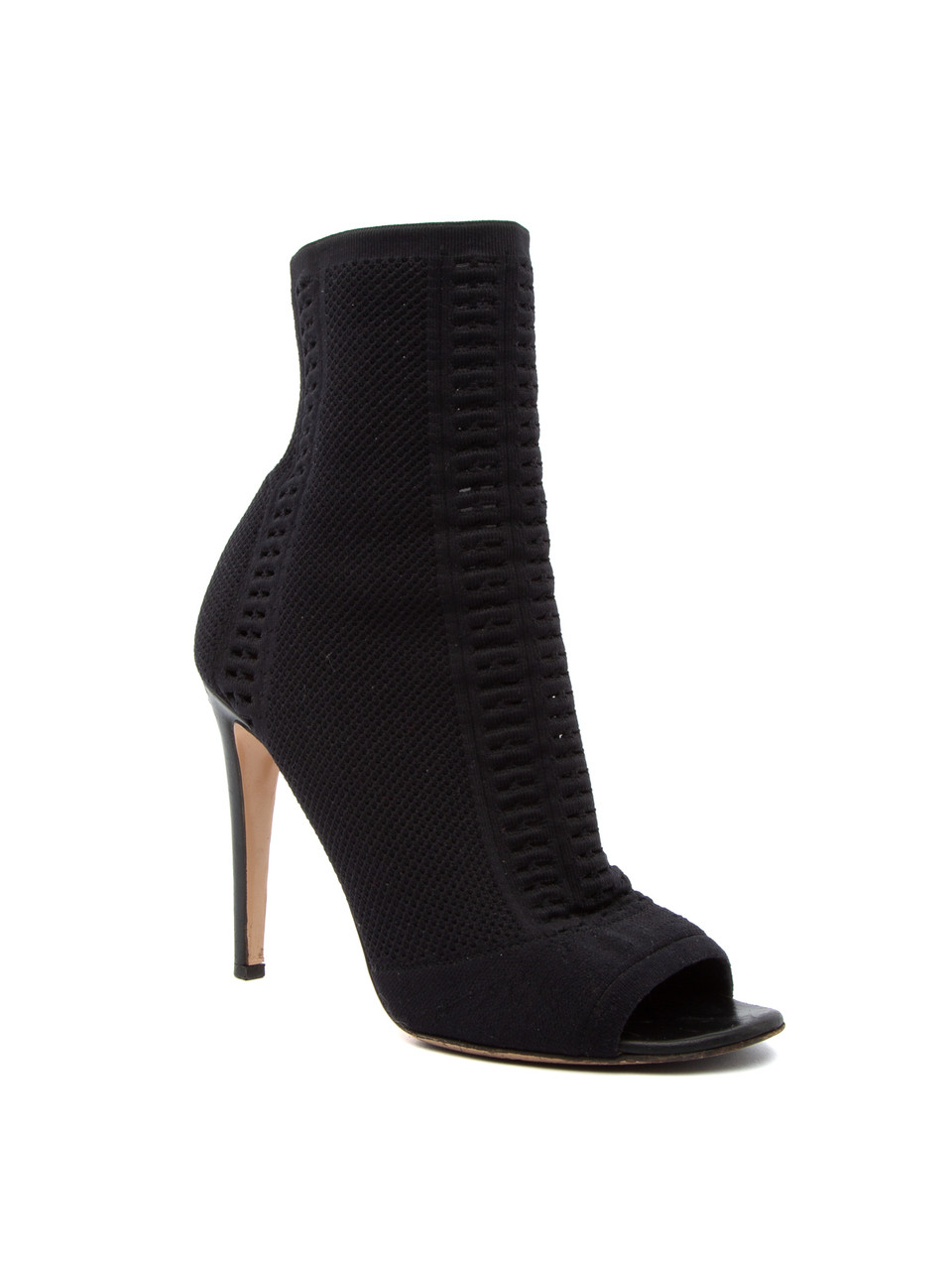 Gianvito Rossi Black Sock Boot Heels
