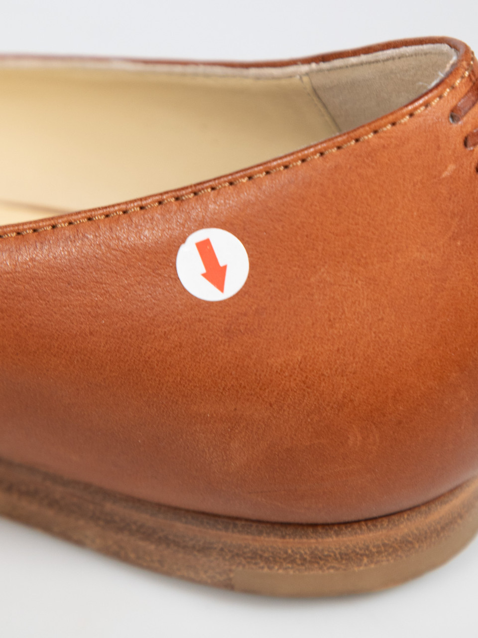 Sarah Flint Brown Leather Pointed-Toe Flats