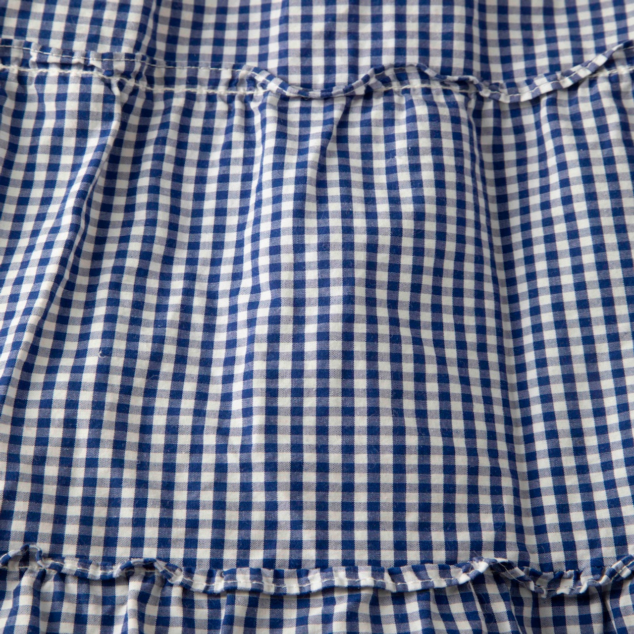 Hill House Blue Gingham Pattern Midi Dress