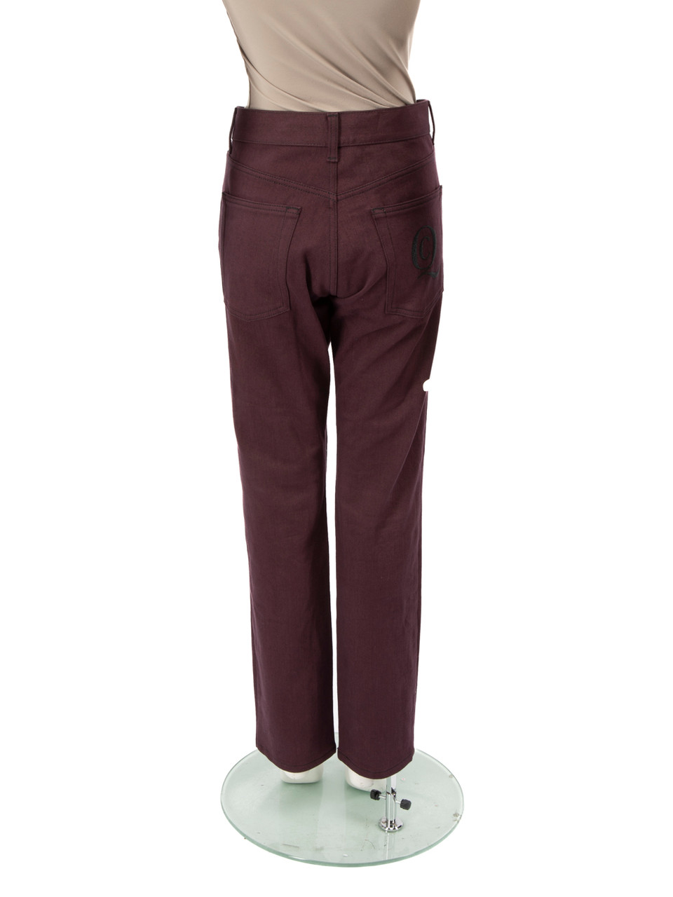 Alexander McQueen Purple Denim Slim Jeans