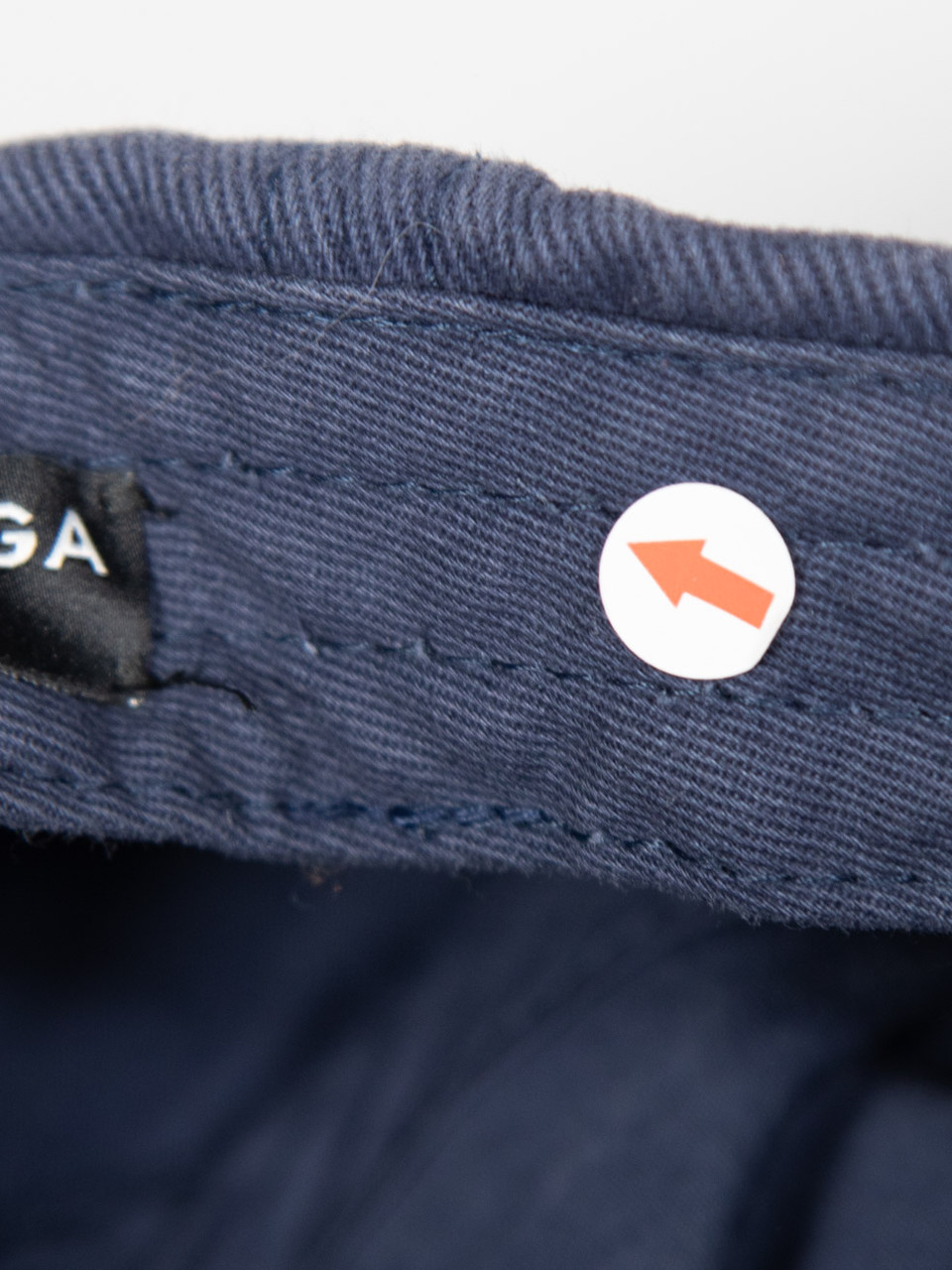 Balenciaga Navy Logo Embroidered Cap
