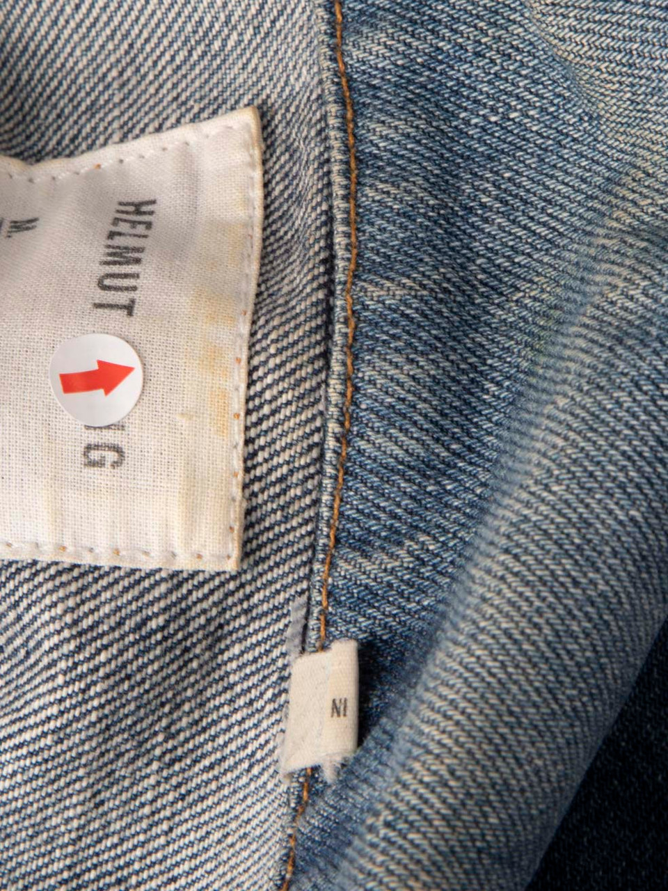 Helmut Lang Blue Denim Button Up Jacket
