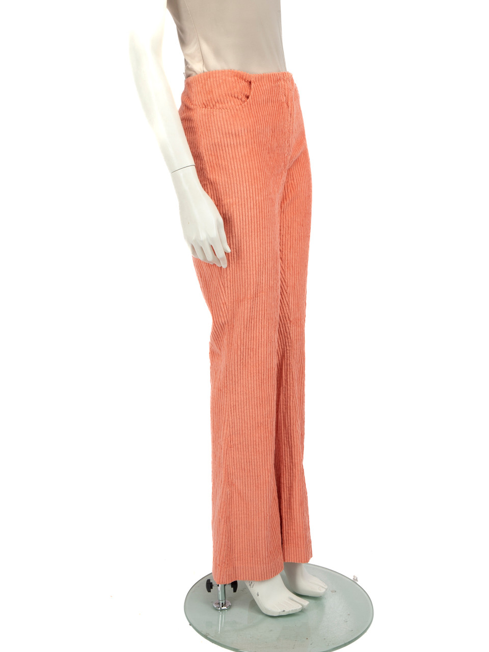 Acne Studios Peach Corduroy Wide Leg Trousers