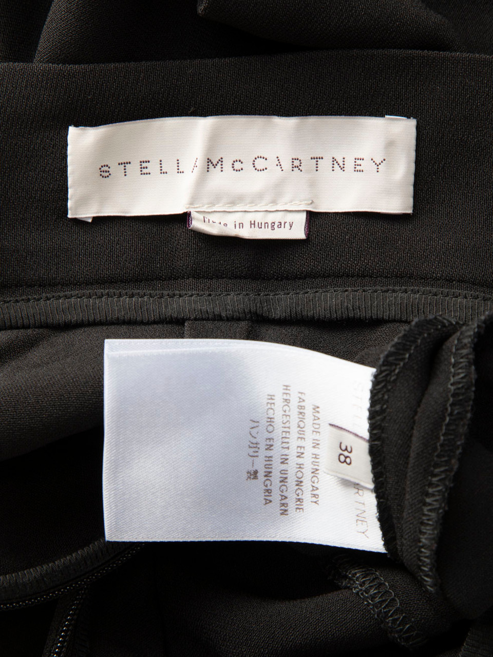 Stella McCartney Black Flared Panel Skirt