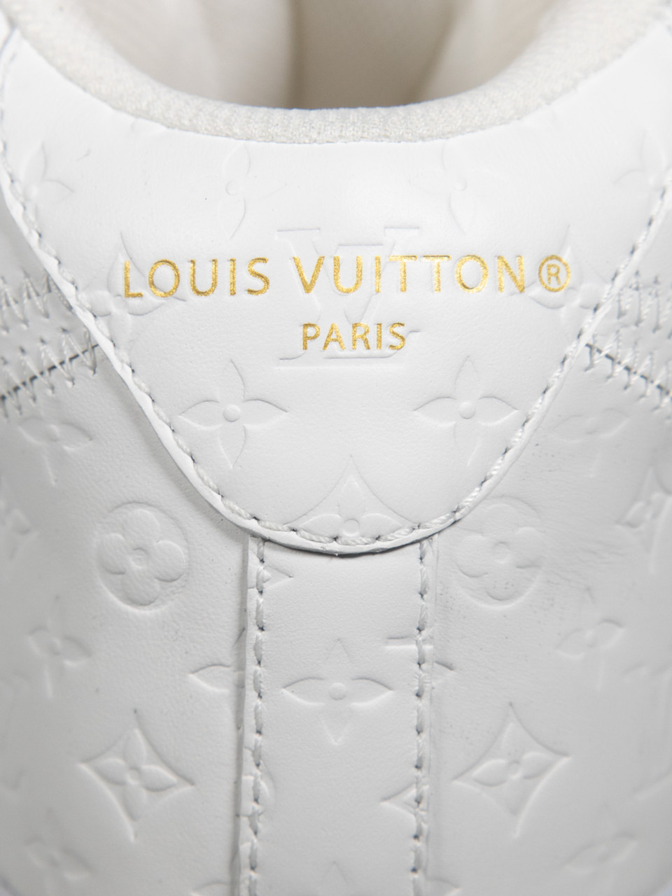 Louis Vuitton Louis Vuitton x Virgil Abloh White Leather Air Force 1 Trainers