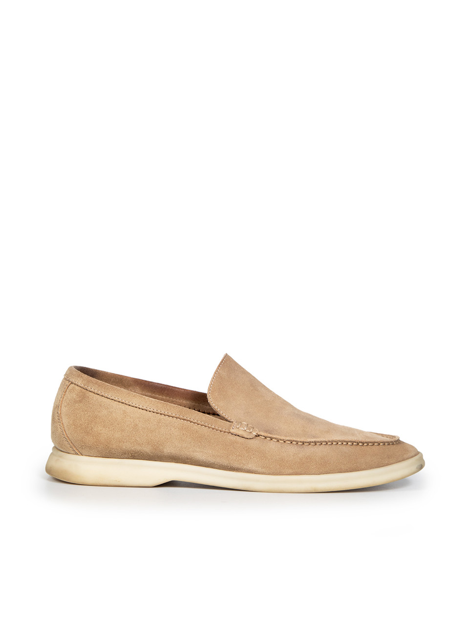 Loro Piana Beige Suede Summer Walk Loafers