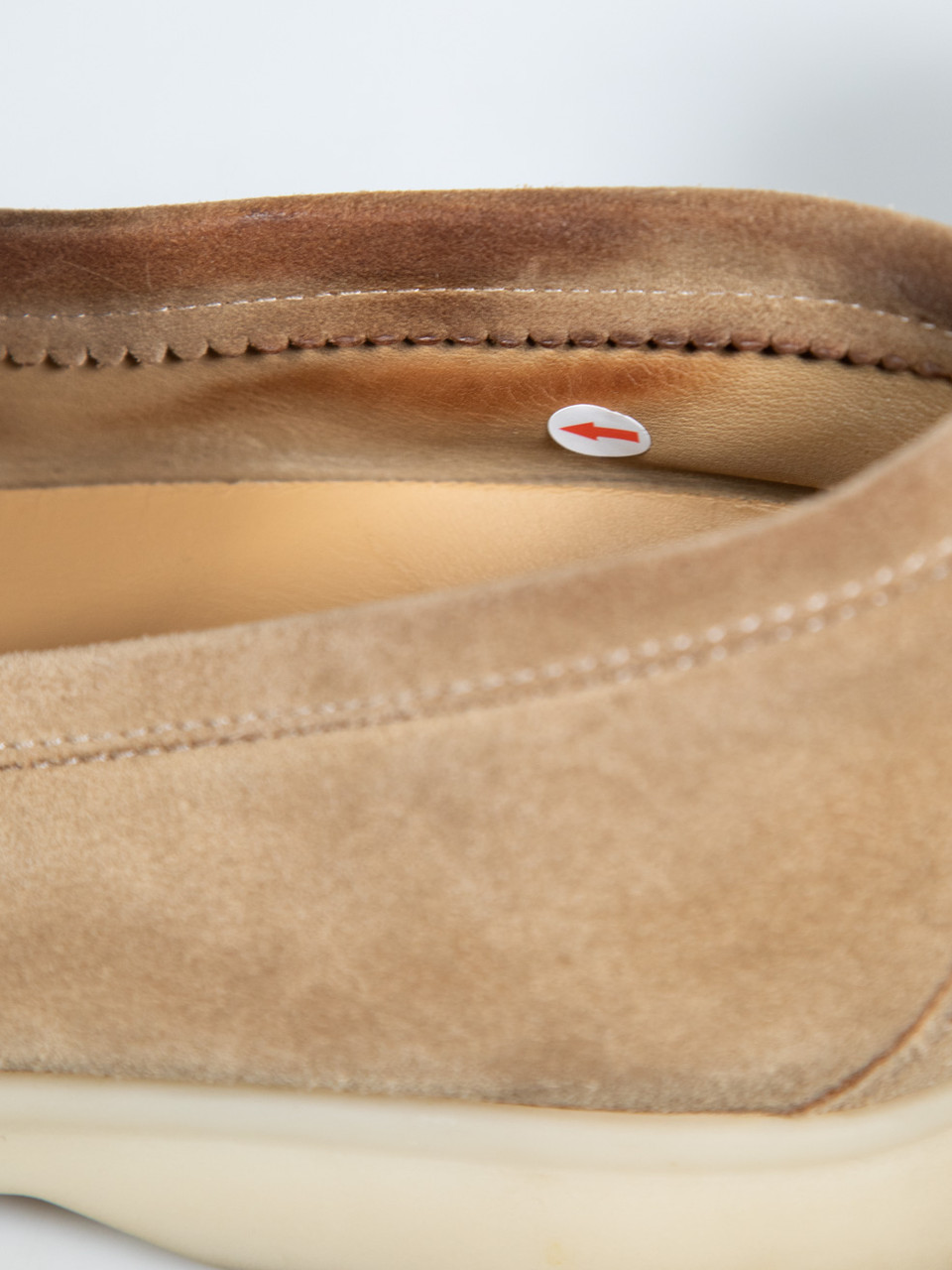 Loro Piana Beige Suede Summer Walk Loafers