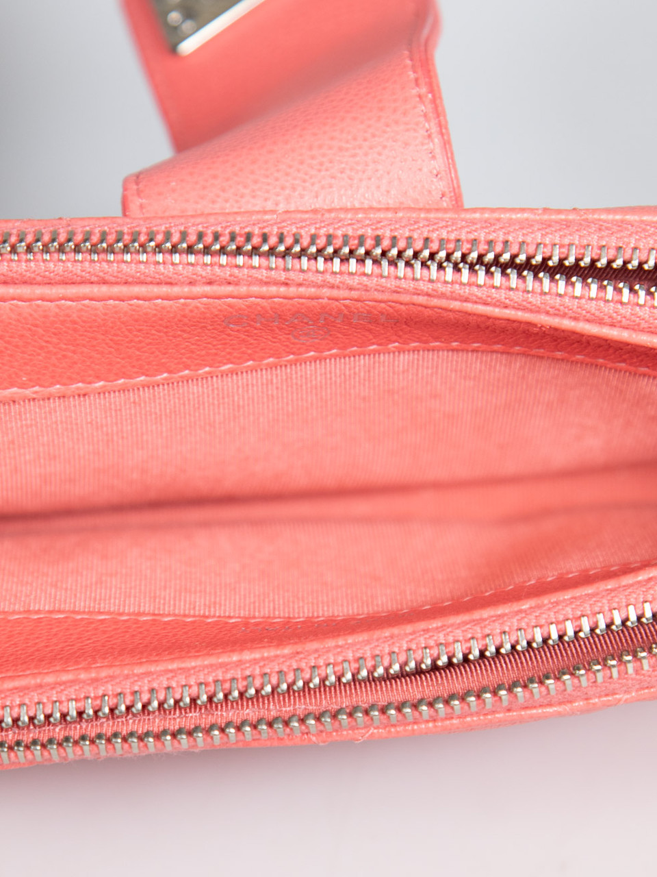 Chanel 2019 Pink Caviar Leather Quilted CC Box Bag