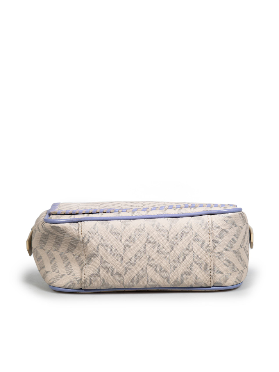 Misela Chevron Pattern Leather Crossbody Bag