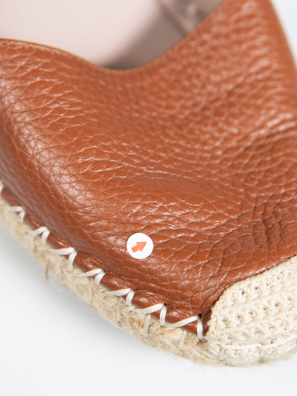 Valentino Garavani Brown Leather Rockstud Espadrille Wedges