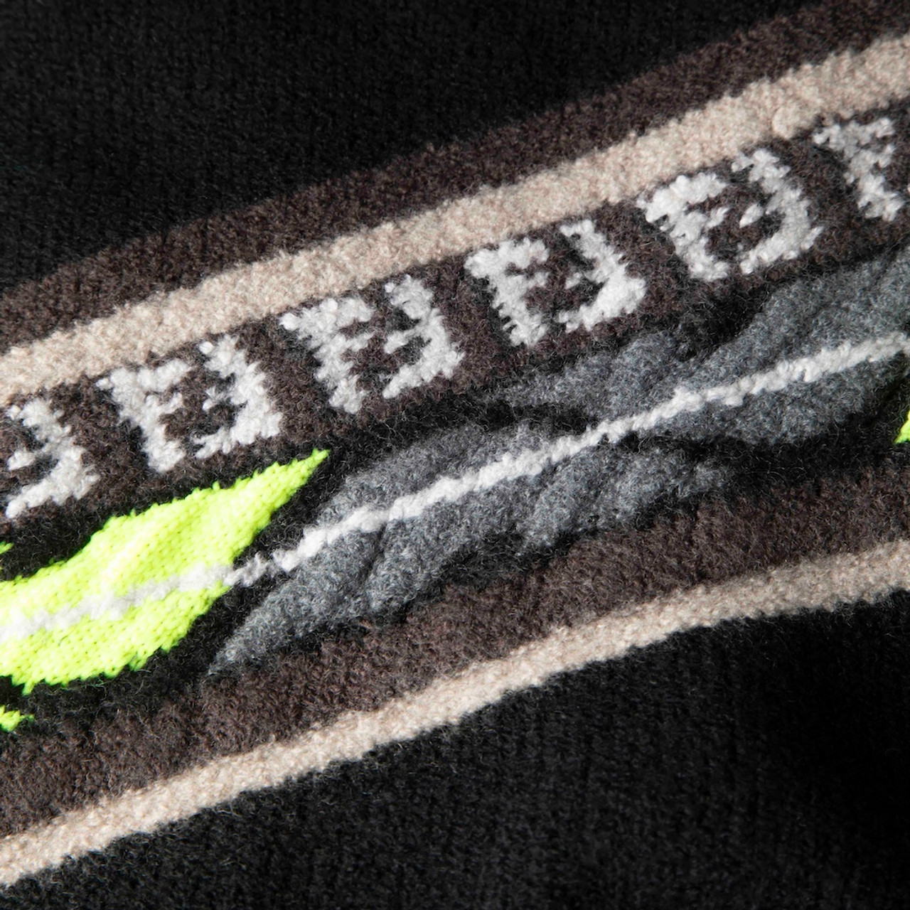 Fendi Black Wool FF Logo Knitted Jumper