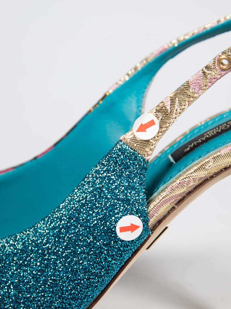 Dolce & Gabbana Patchwork di Sicilia Slingbacks