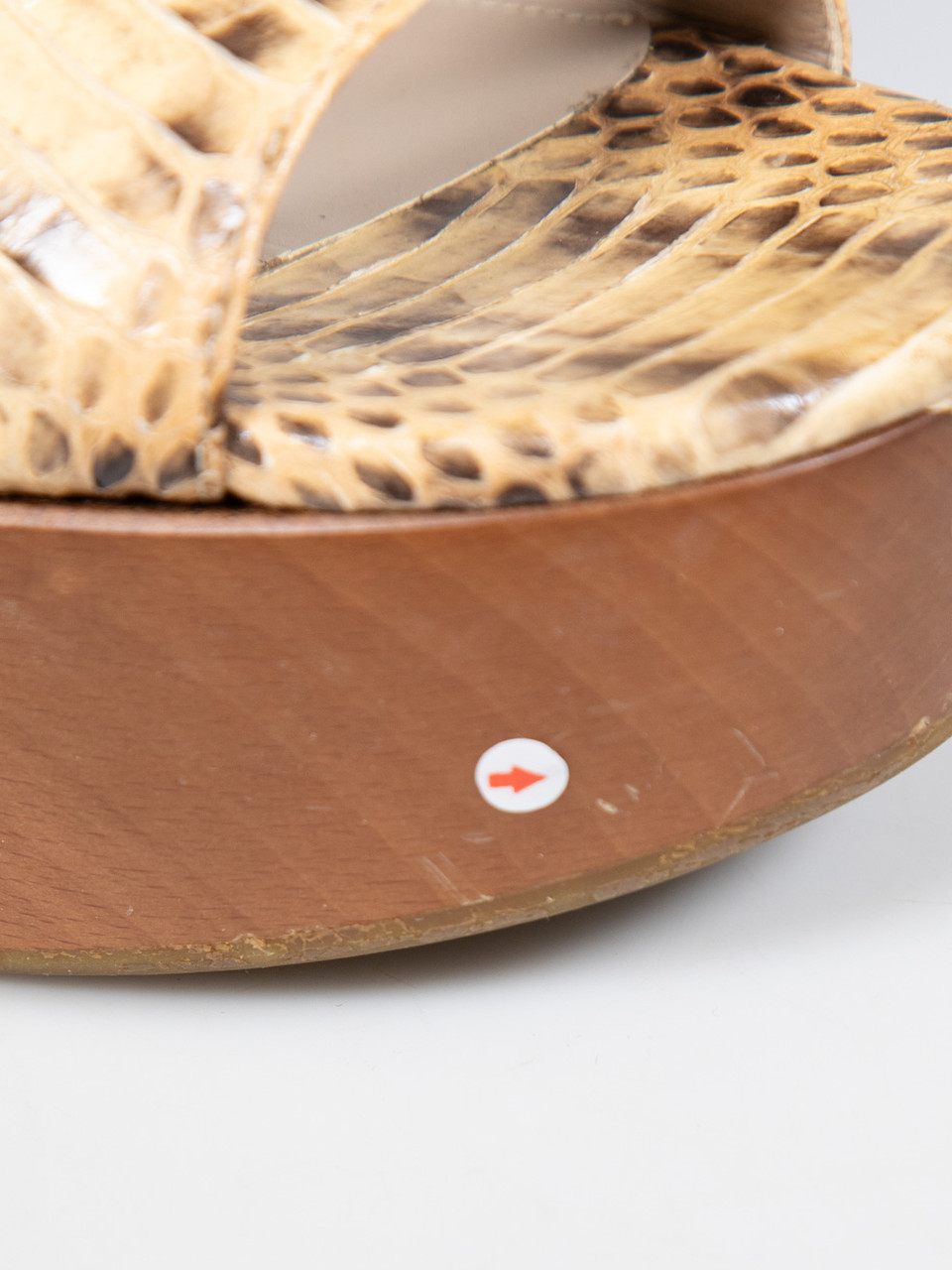 Alexander McQueen Python Leather Platform Sandals Alexander McQueen Python Leather Platform Sandals