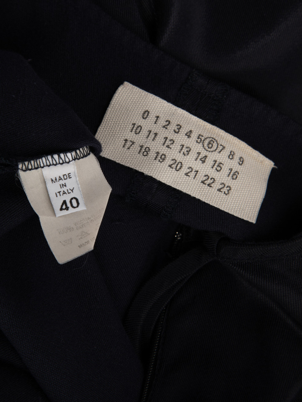 Maison Margiela Navy Column Maxi Skirt