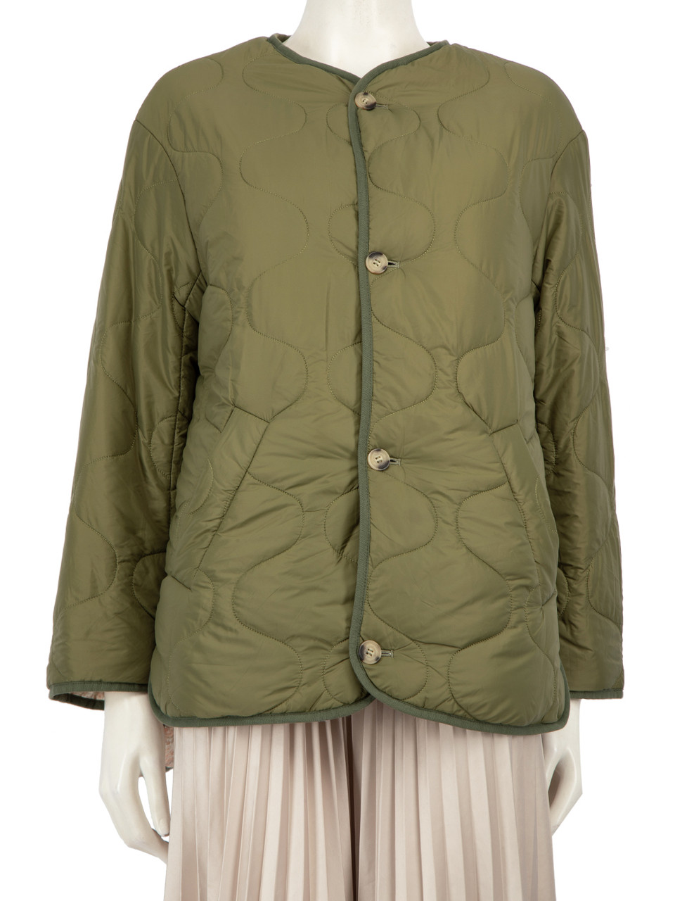 Maje Floral Print Reversible Quilted Jacket