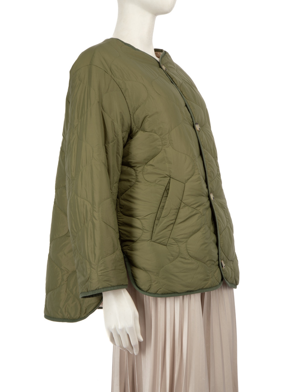 Maje Floral Print Reversible Quilted Jacket