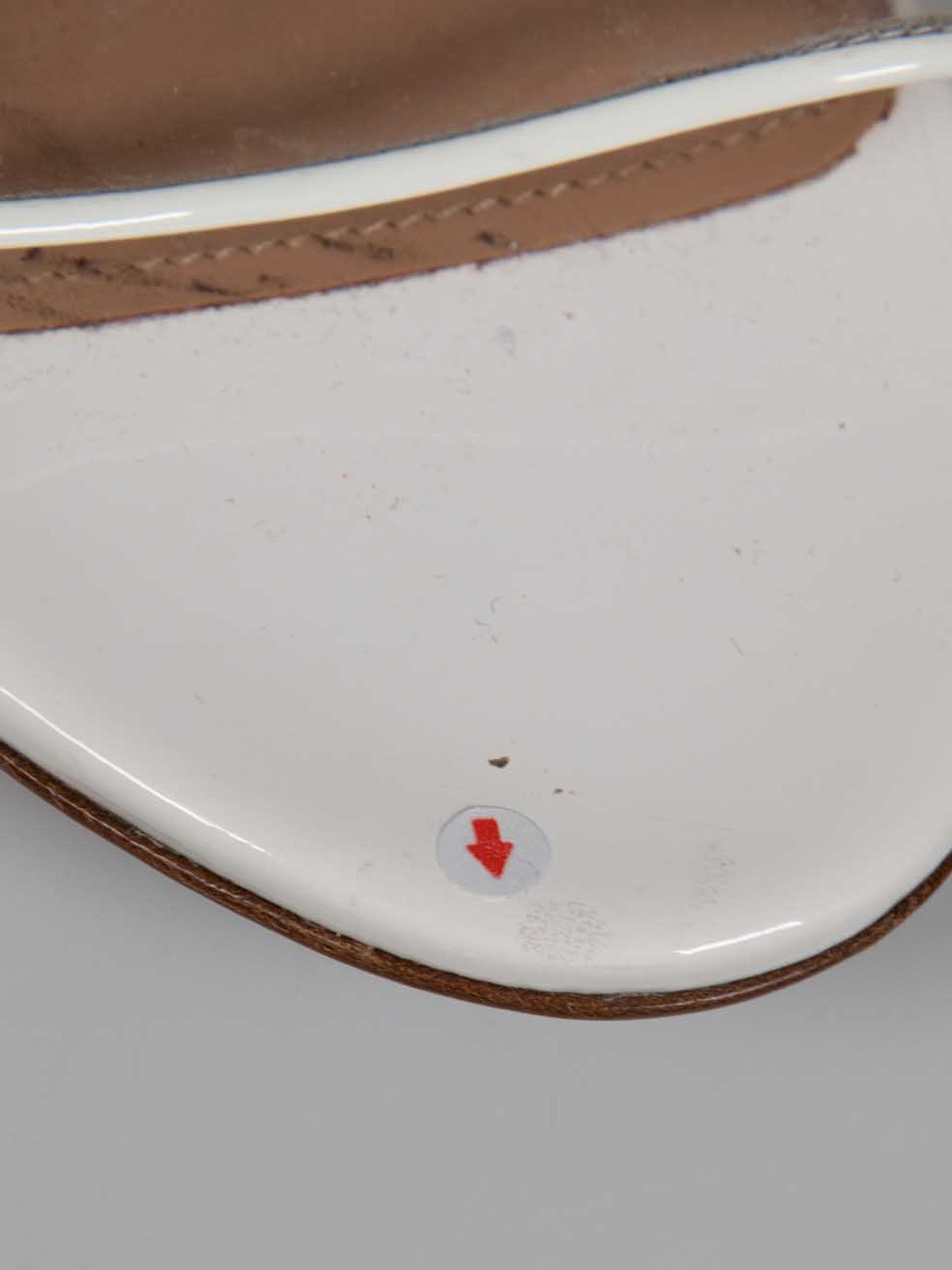 Aquazzura White Patent Open Toe Sandals