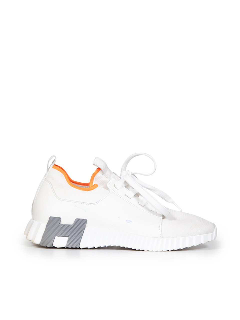 Hermès White Bouncing Trainers