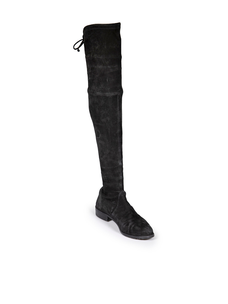 Stuart Weitzman Black Suede Lowland Bold Boots