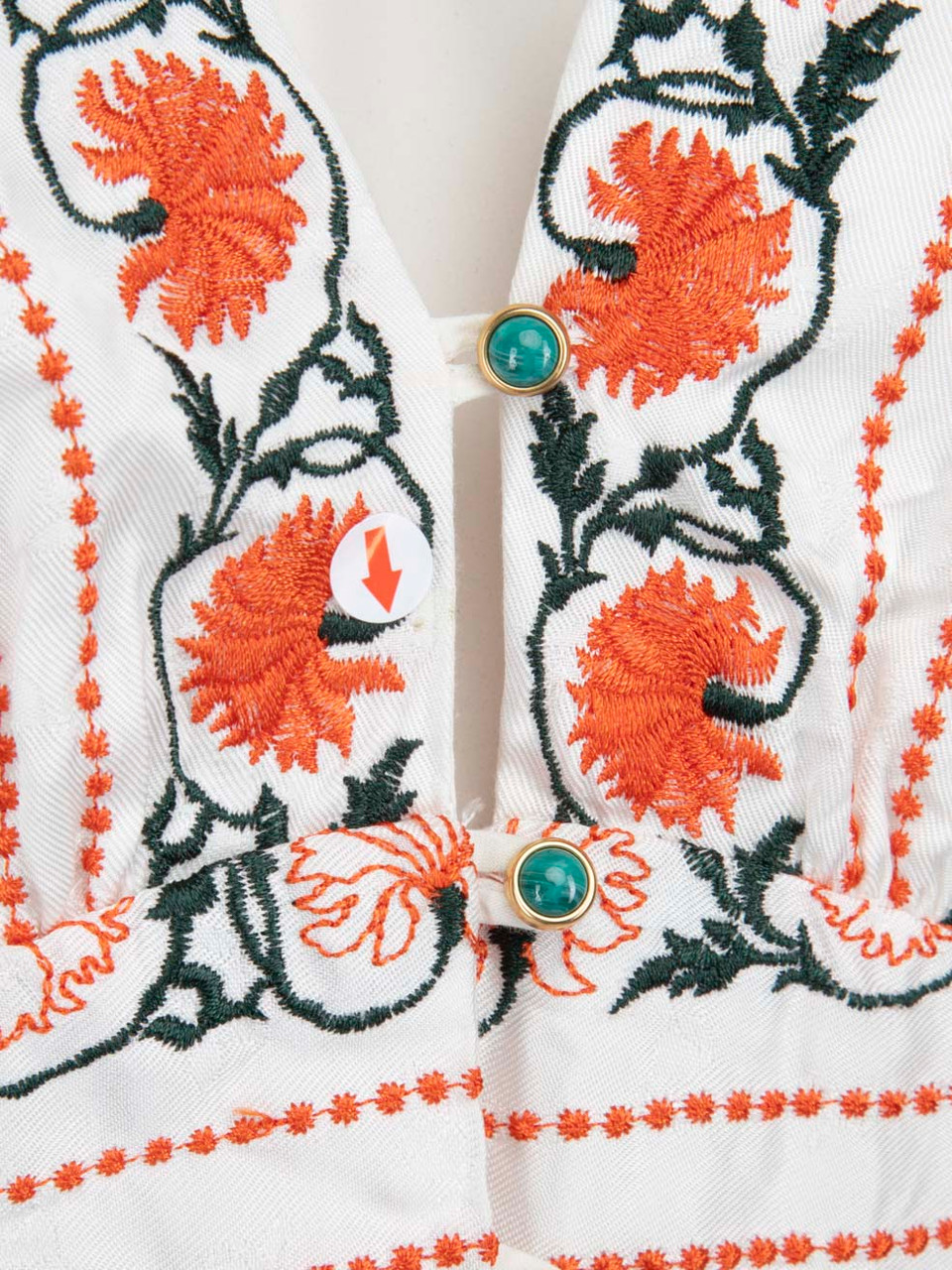 Sandro Floral Patterned V Neck Midi Dress