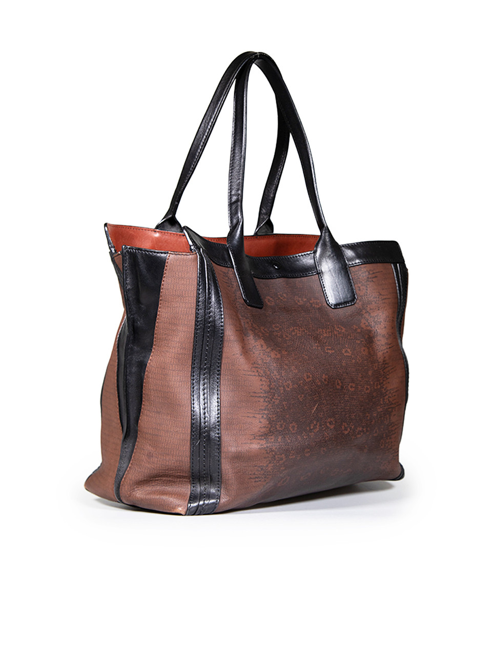 Chloé Brown Leather Lizard Print Bag