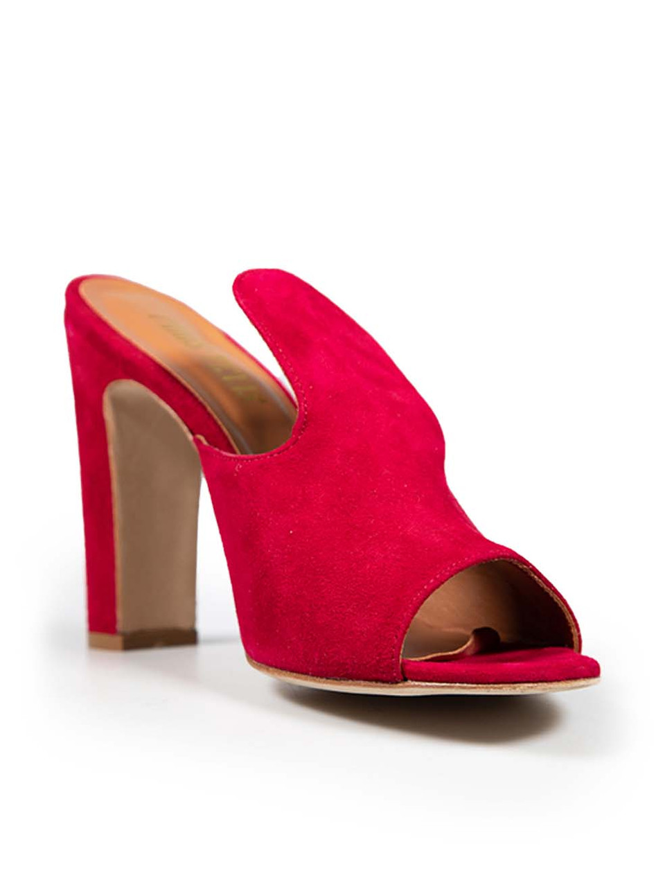 Paris Texas Red Suede Mules