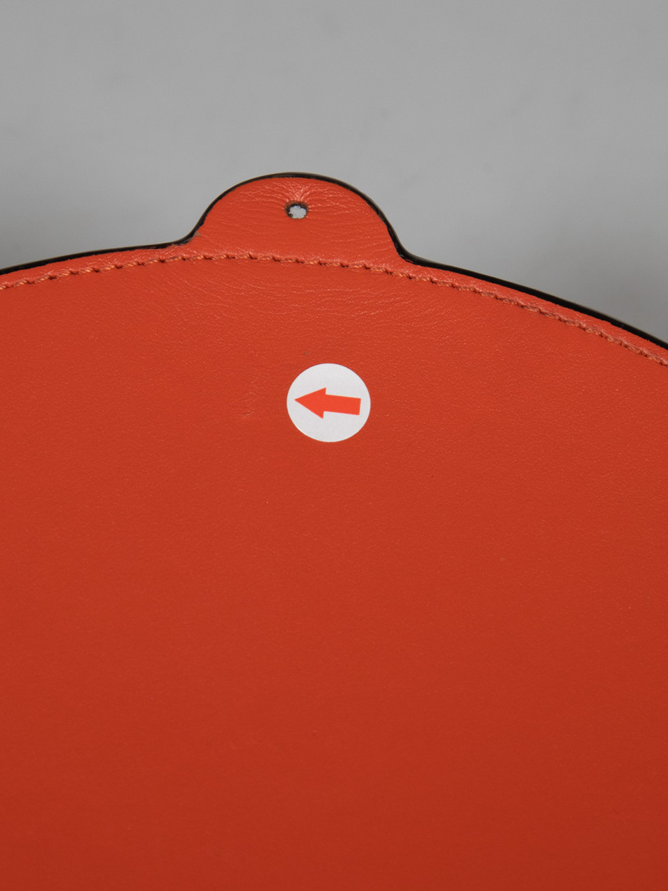 Loewe Orange Leather Heel Pouch Mini Crossbody Bag