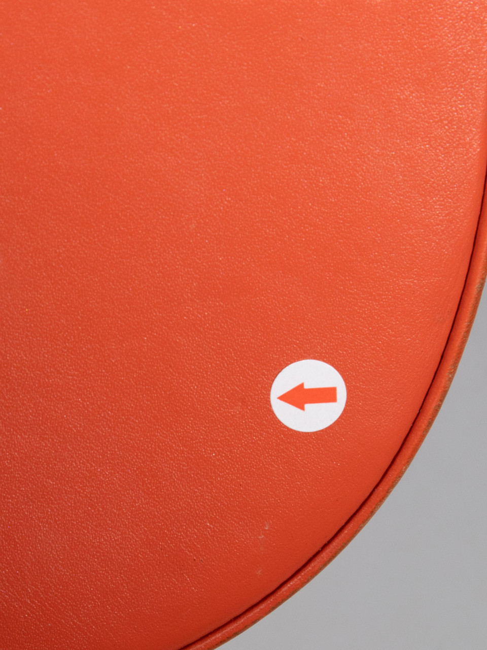 Loewe Orange Leather Heel Pouch Mini Crossbody Bag