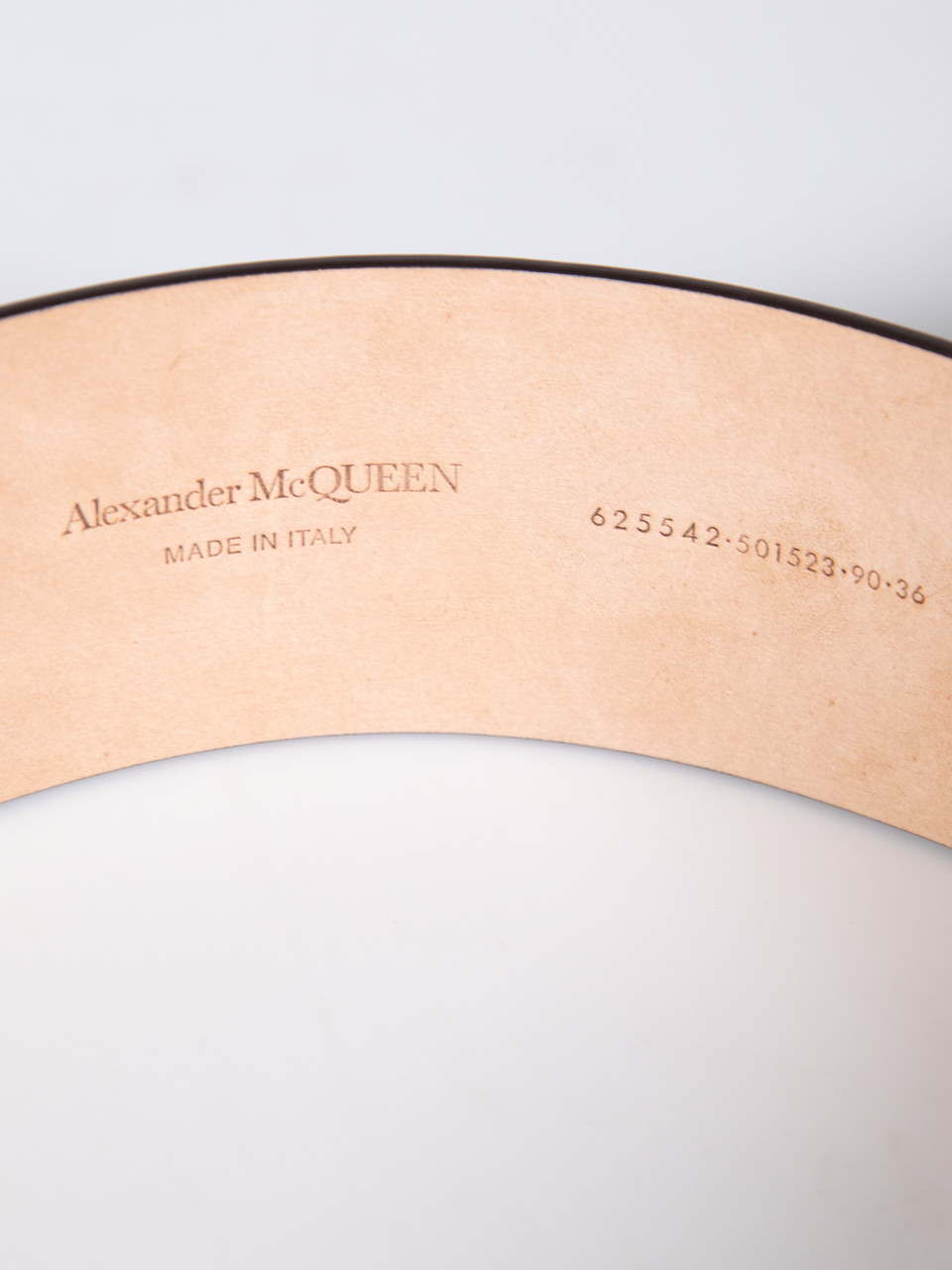 Alexander McQueen Brown Leather Suspender Belt