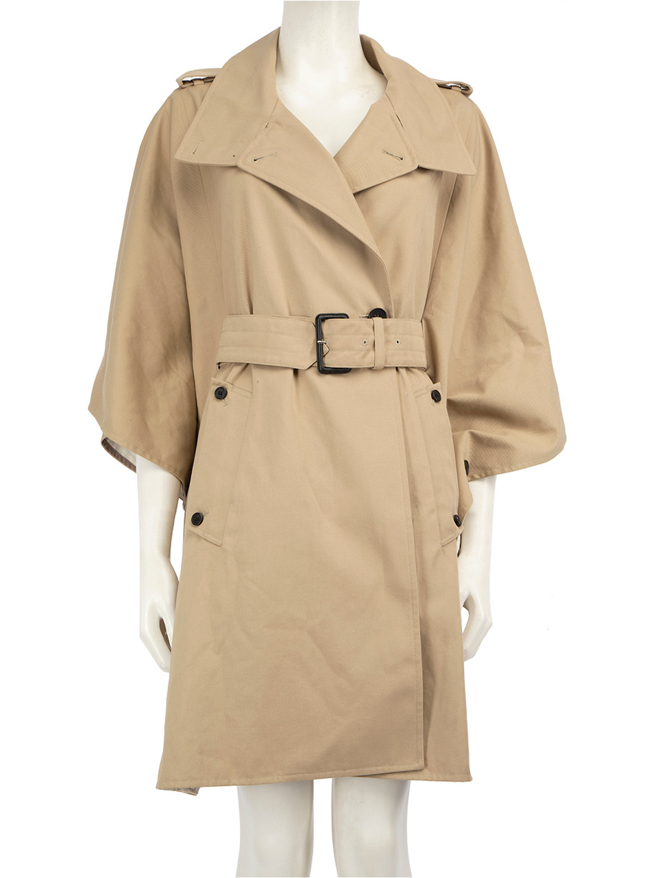 Aquascutum Camel Trench Cape Coat