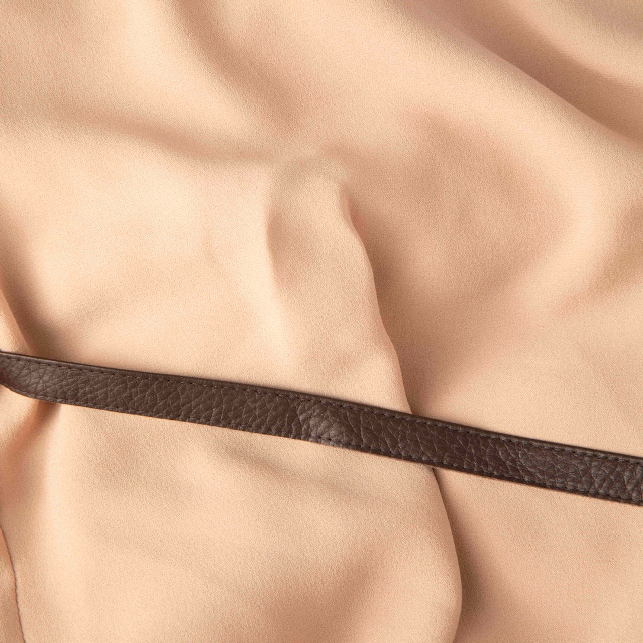 Brunello Cucinelli Blush Pink Silk Belted Dress