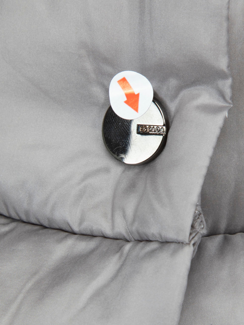 Escada Grey Wool Sleeved Puffer Jacket