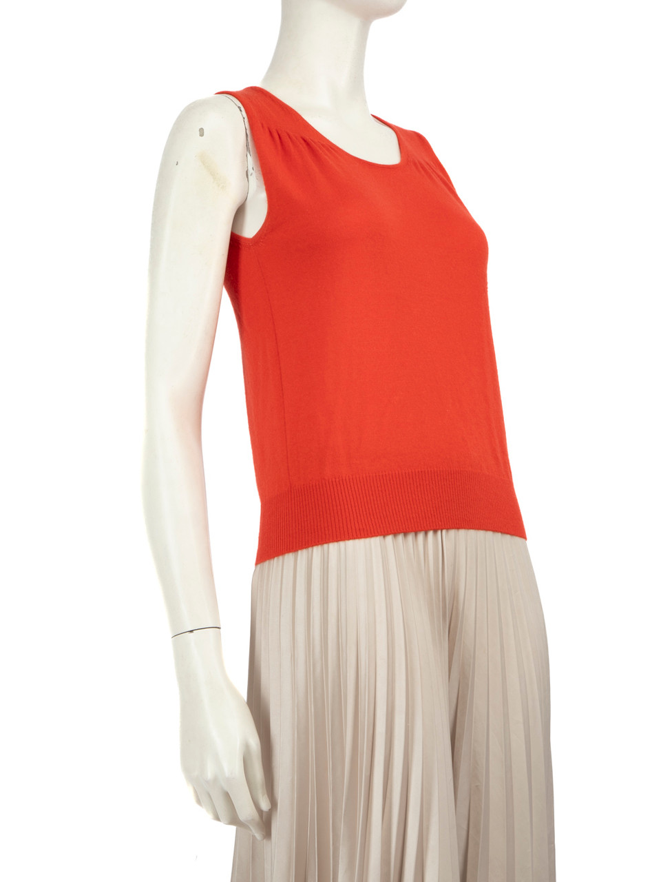 Bally Red Cashmere Knitted Vest Top Bally Red Cashmere Knitted Vest Top