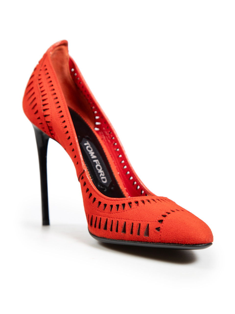 Tom Ford Red Suede Cut Out Pumps Tom Ford Red Suede Cut Out Pumps