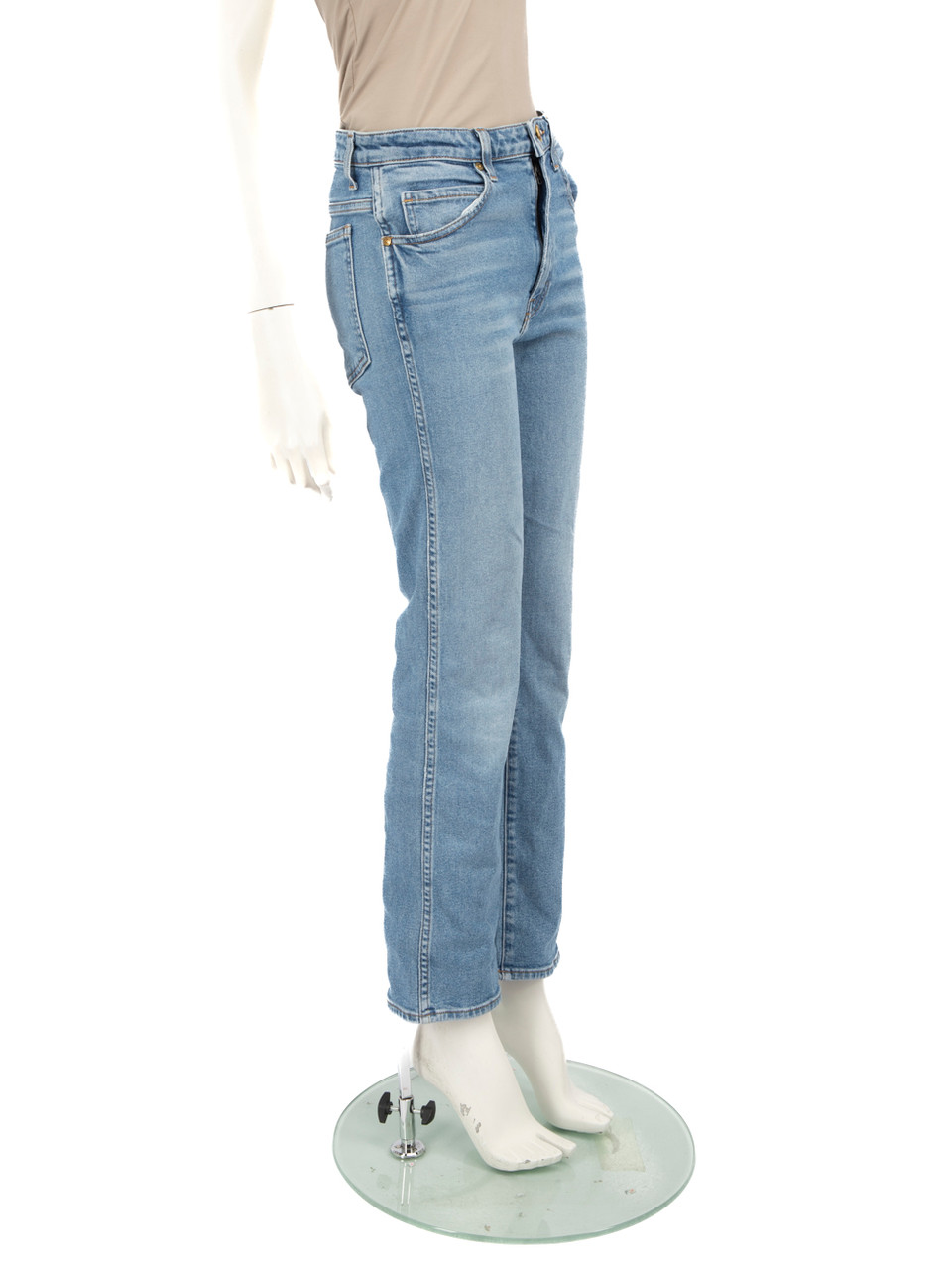 Khaite Blue Straight Fit Denim Jeans
