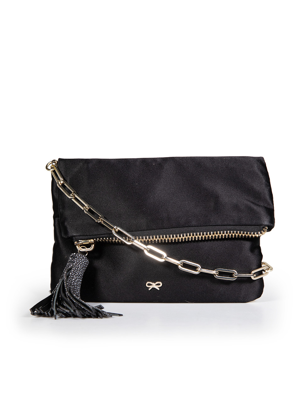 Anya Hindmarch Black Tassel Huxley Bag