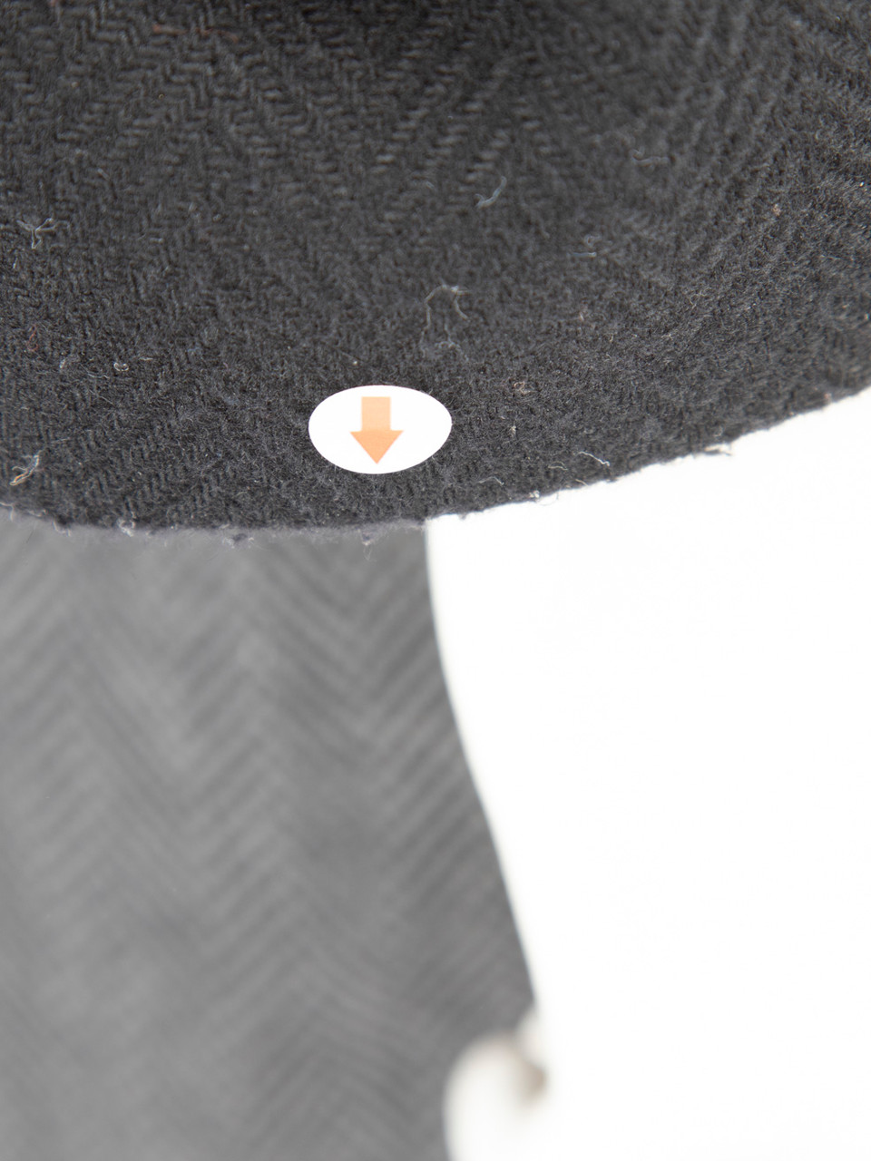 Pinko Grey Wool Fox Fur Trim Coat