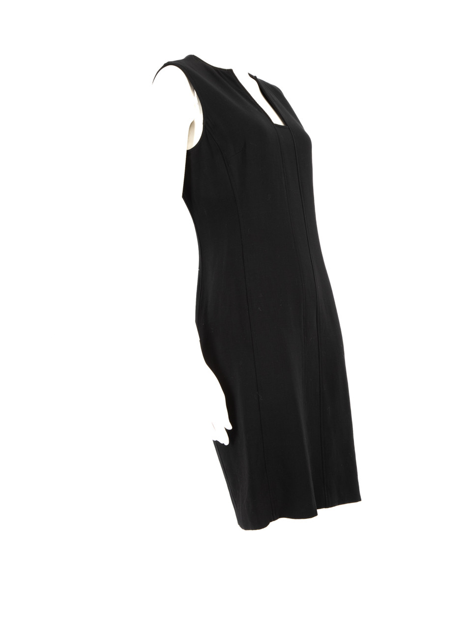 Ralph Lauren Black Wool Knee Length Dress