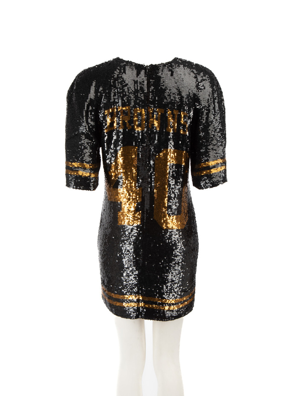 Ashish Black Mini Sequinned Dress