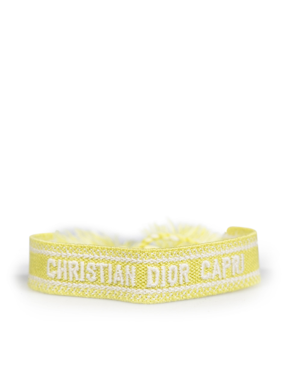 Dior Yellow & Blue Capri Woven Friendship Bracelet