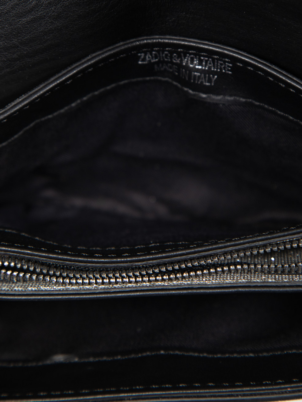 Zadig & Voltaire Silver Glitter Kate Wallet Bag Zadig & Voltaire Silver Glitter Kate Wallet Bag