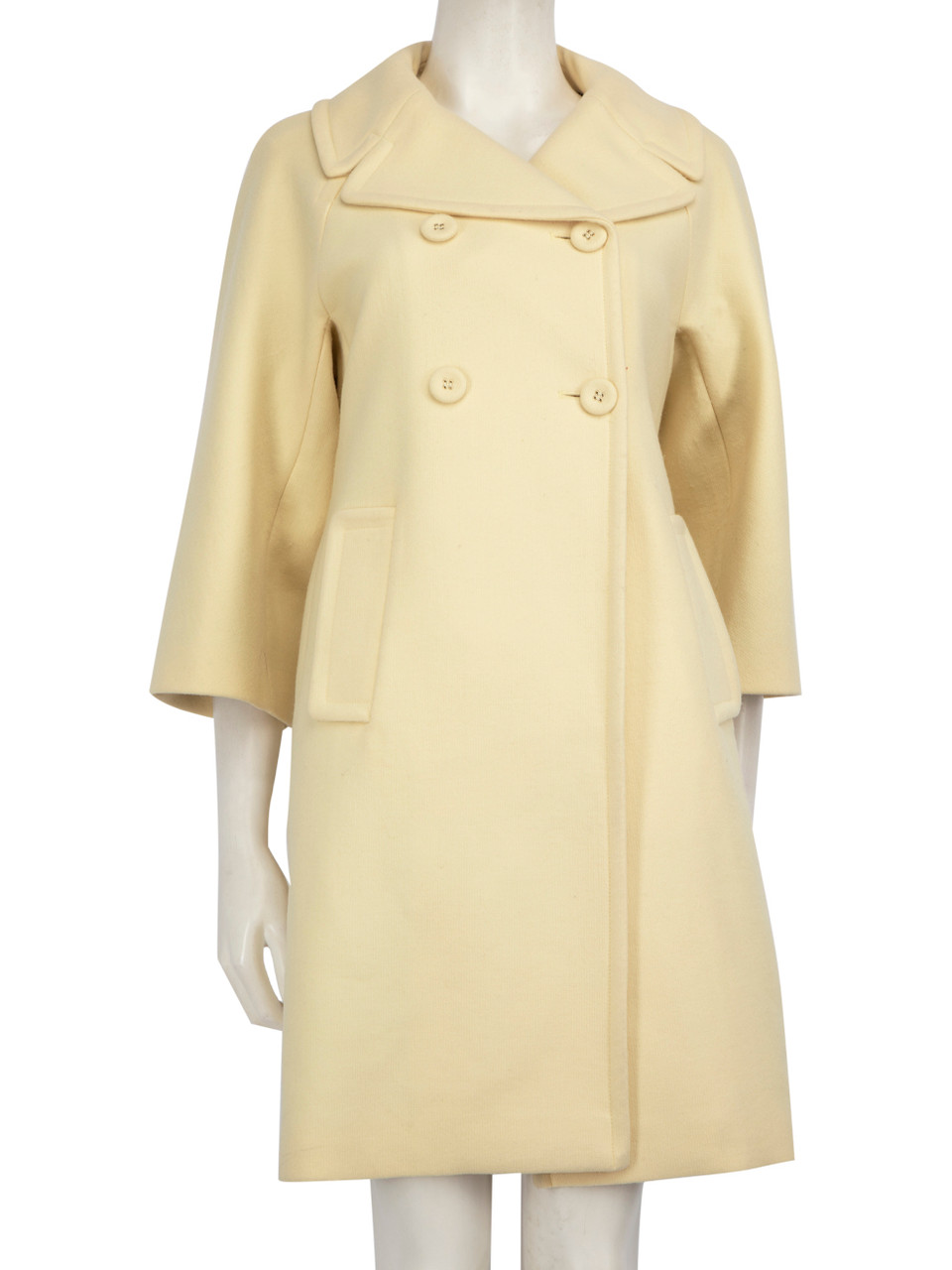 MAX&Co. Yellow Double Breasted Mid Length Coat MAX&Co. Yellow Double Breasted Mid Length Coat