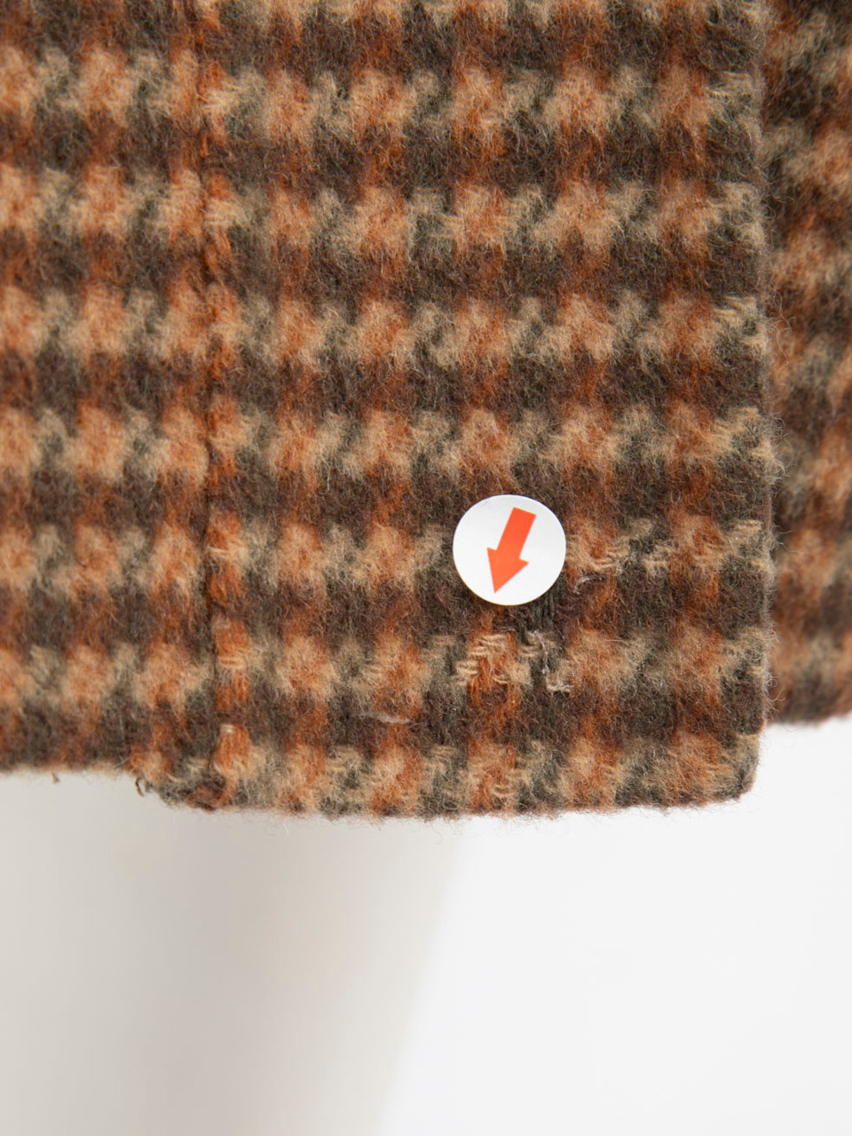 NANUSHKA Brown Wool Tartan Single Breasted Coat NANUSHKA Brown Wool Tartan Single Breasted Coat