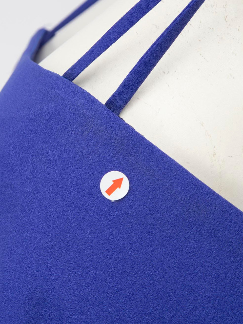 Badgley Mischka Blue Embellished Waist Maxi Gown