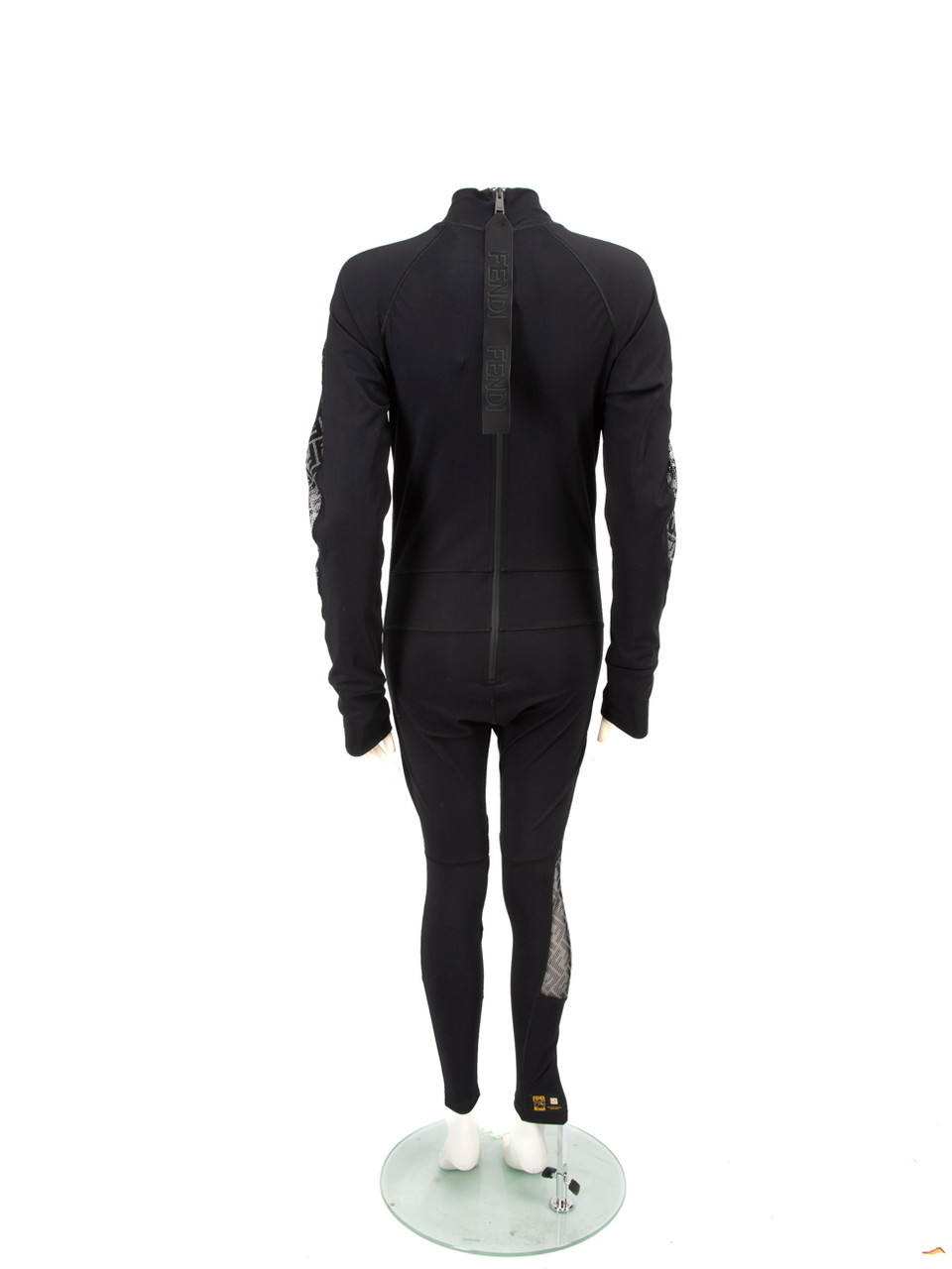 ミュージシャン FF EMBLEM JUMPSUIT Fendi Ff Logo Belted Silk Jumpsuit in Black | Lyst