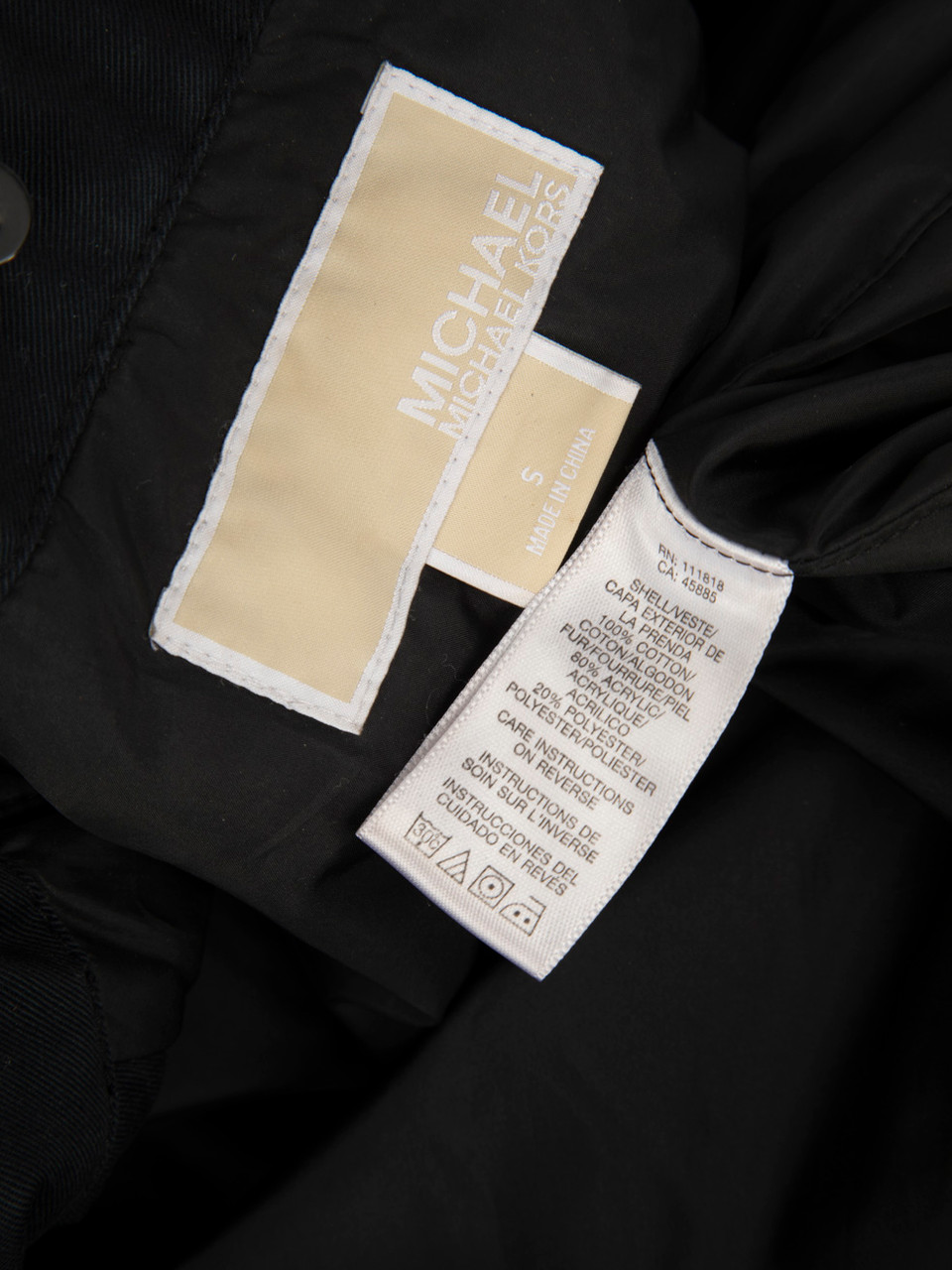 Michael Kors Navy Mid Length Belted Trench Coat Michael Kors Navy Mid Length Belted Trench Coat