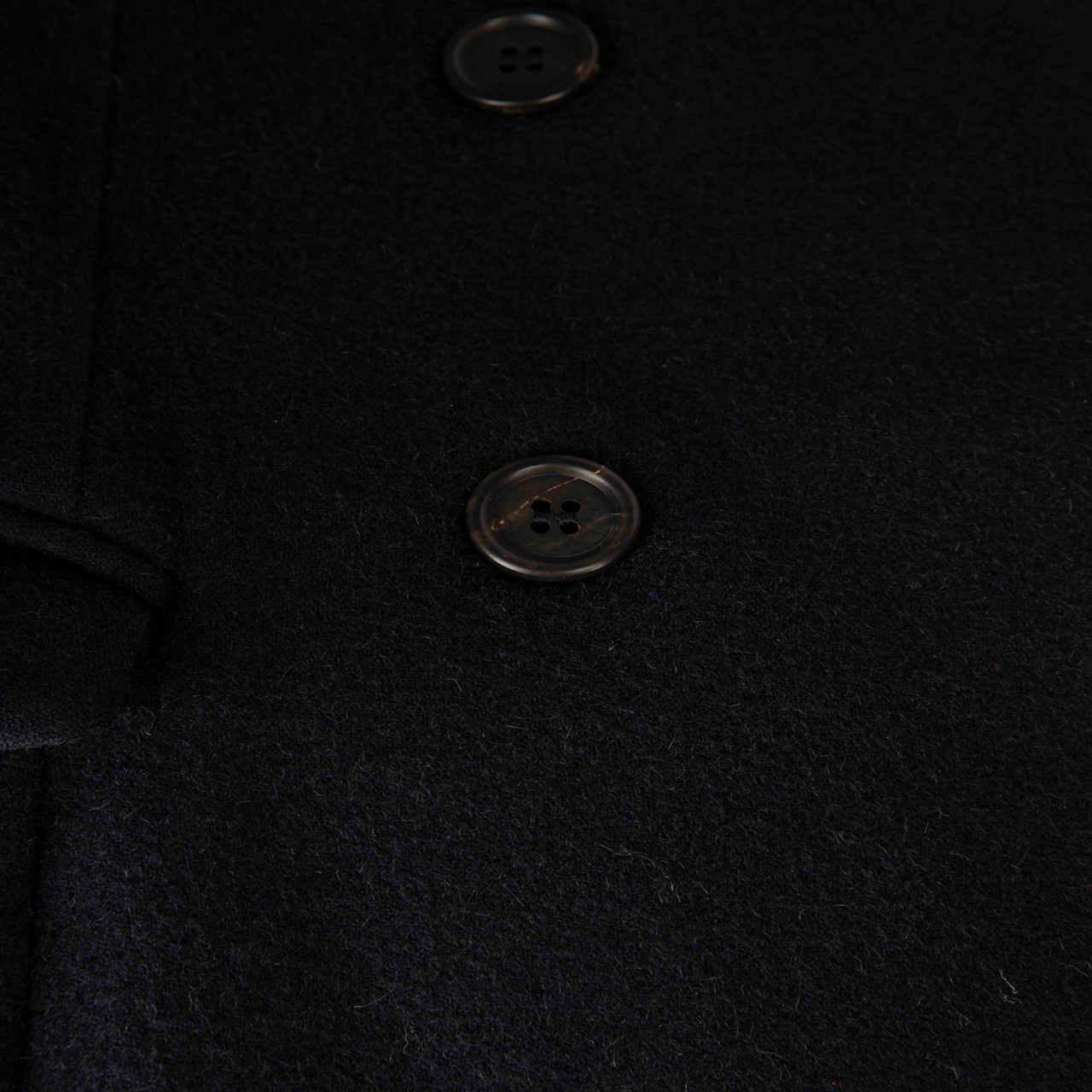 Miu Miu Navy Double Breasted Mid Length Coat