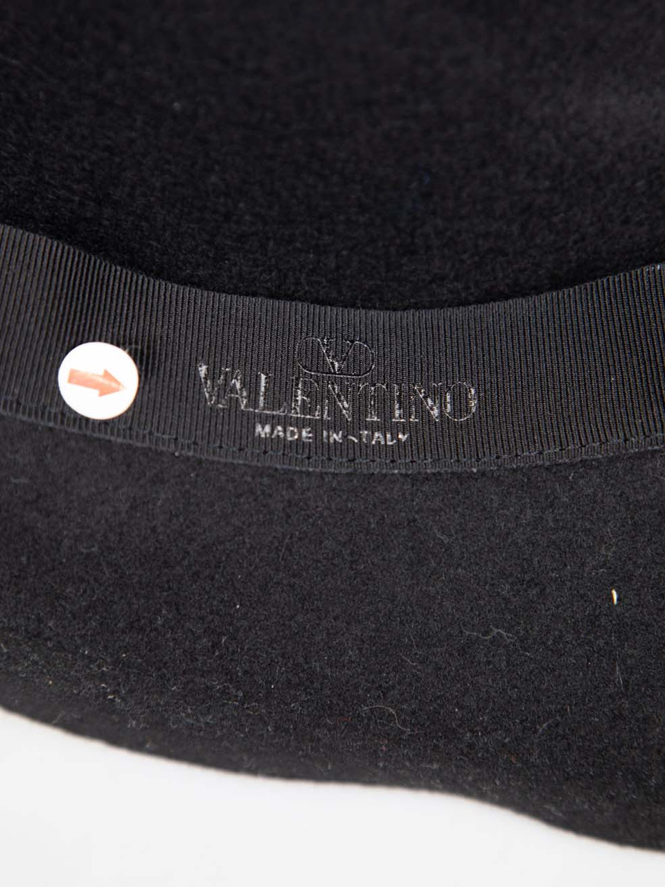 Valentino Garavani Black Wool Studded Fedora Hat