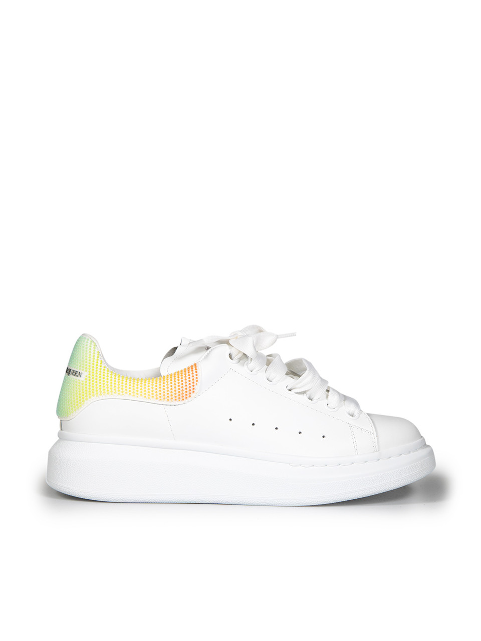 Alexander McQueen White Leather Oversize Rainbow Trainers Alexander McQueen White Leather Oversize Rainbow Trainers