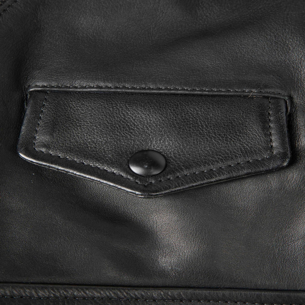 All Saints Black Faux Fur Leather Biker Jacket